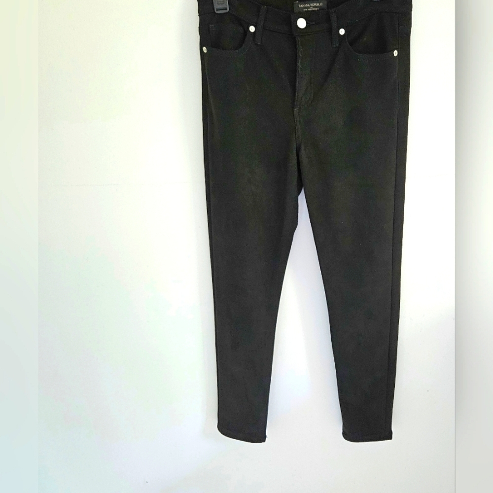 Banana Republic black high rise skinny jeans